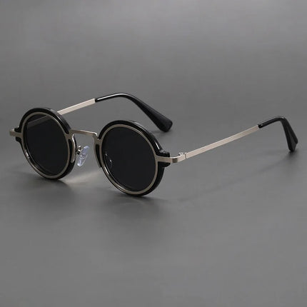 Men Vintage Steampunk Sunglases Women 2025 Luxury Design Metal Round Frame Sun Glasses Women Retro UV400 Shades Classic Eyewear