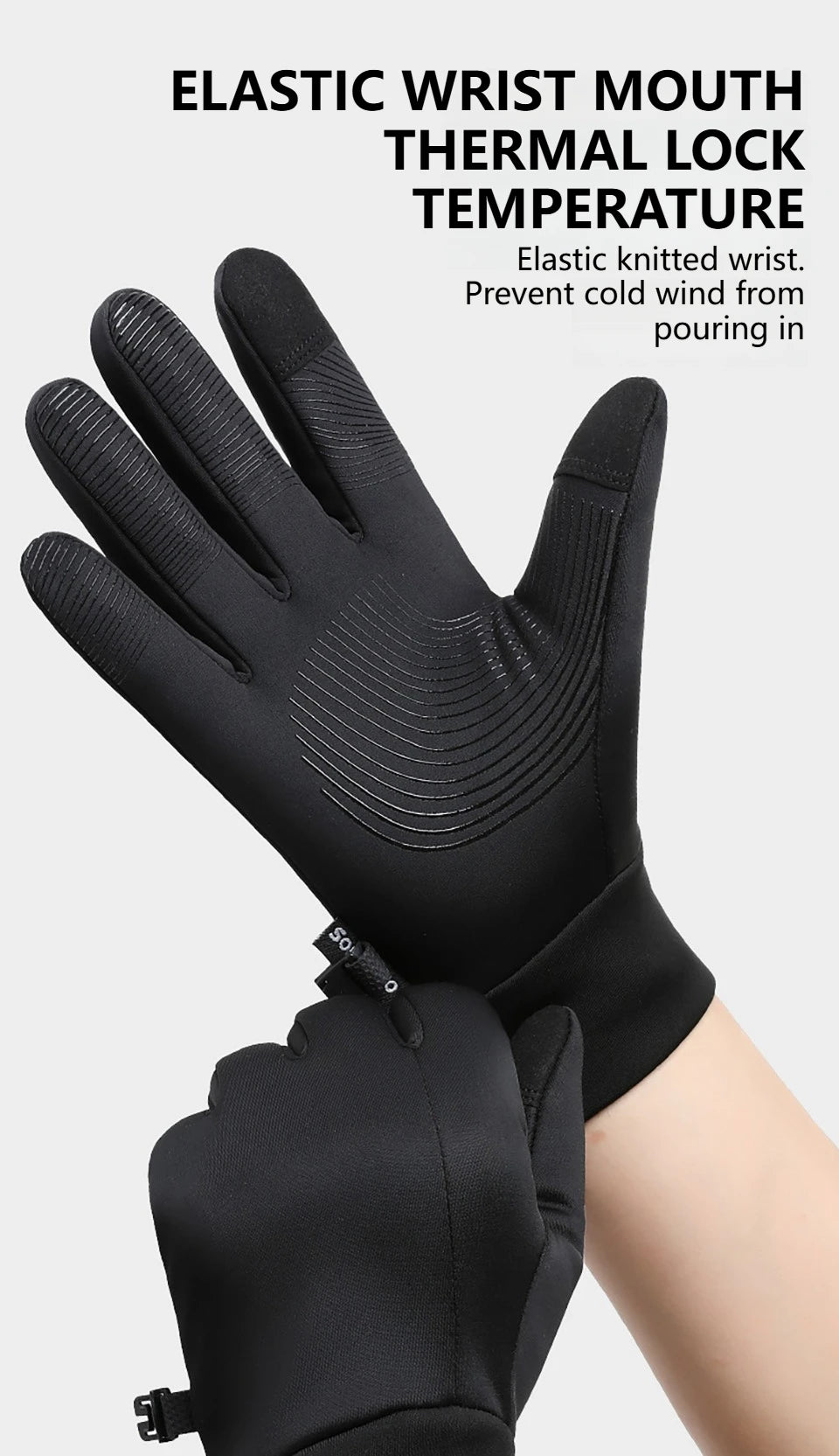 Men’s Waterproof Windproof Winter Touch Screen Gloves