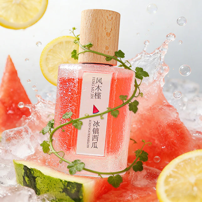 Feng Mujin Watermelon Chill Perfume - 50ml, Long-lasting Light Fragrance, Fresh and Natural, Ideal for Daily Use