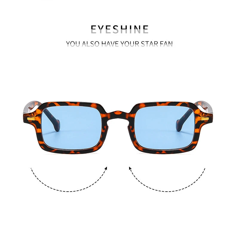 Luxurious Rectangle Sunglasses, Women Oval Vintage Brand, Designer Square Sun Glasses, Men Shades Female Eyewear Anti-glare UV400