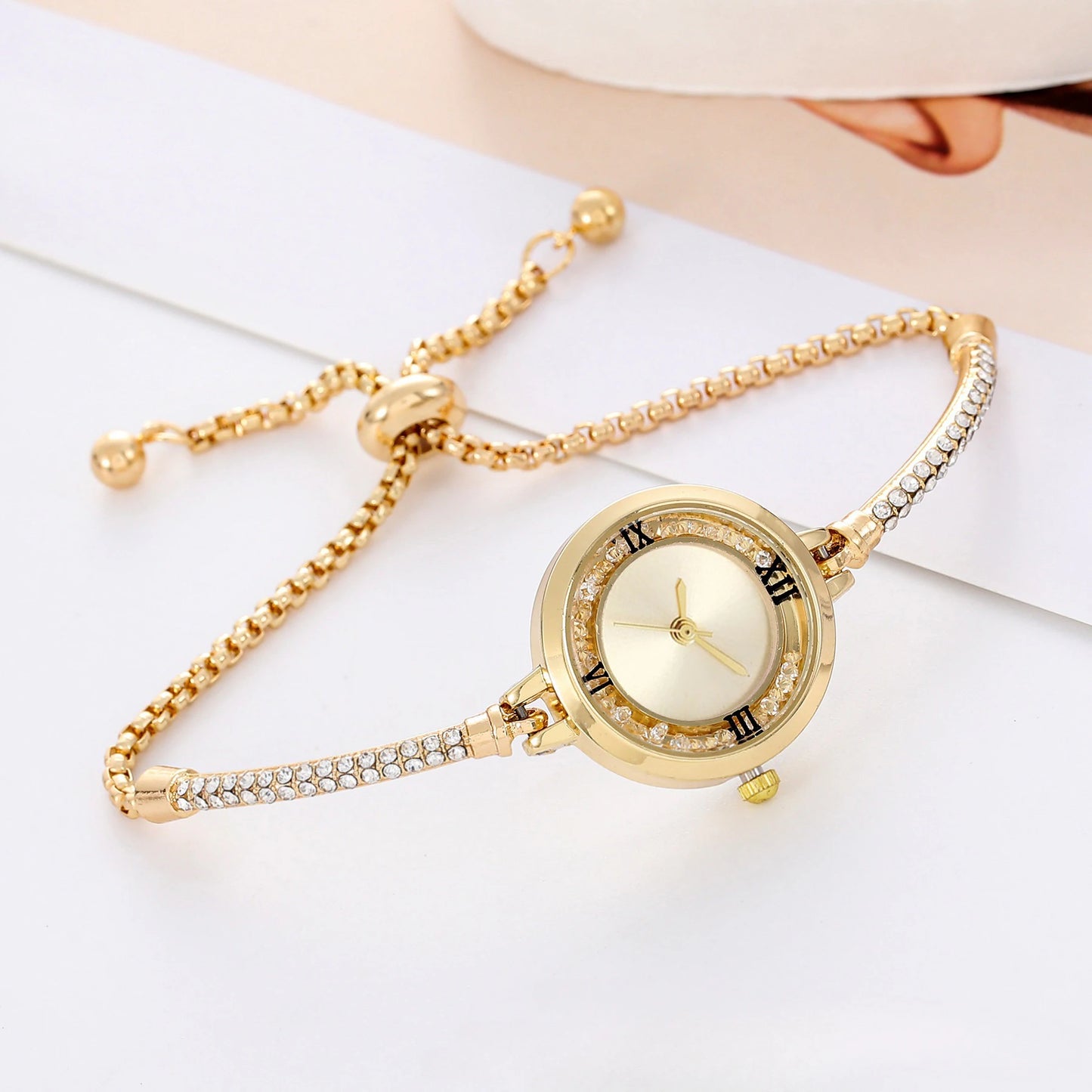 Fashion Women's Steel Belt Bracelet, Watch Quartz Watch, Luxury Small Dial Women Watches