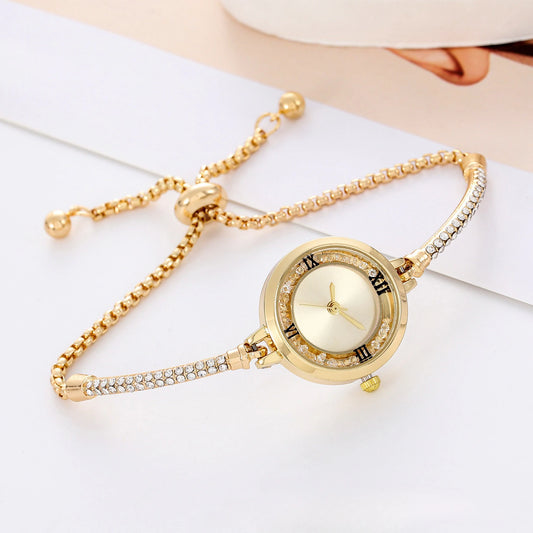 Fashion Women's Steel Belt Bracelet, Watch Quartz Watch, Luxury Small Dial Women Watches