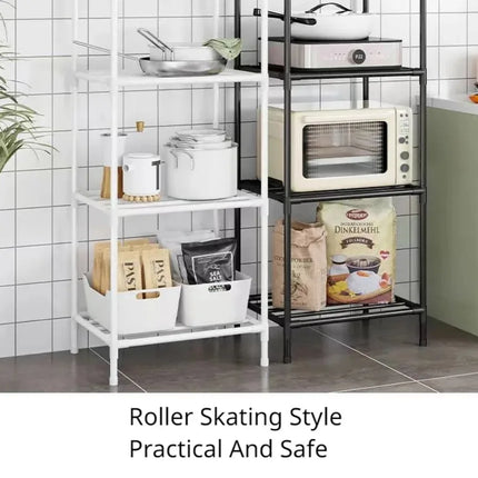 Multi-Layer Kitchen Rack Household Microwave Stove Shelf Multi Scene Bathroom Living Room Shelf Pantry Closet Kitchen Organizer