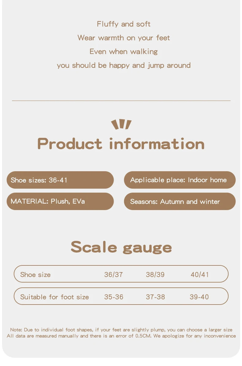 Women’s Winter Corduroy Plush Slippers – Warm Indoor Slip-On Home Shoes