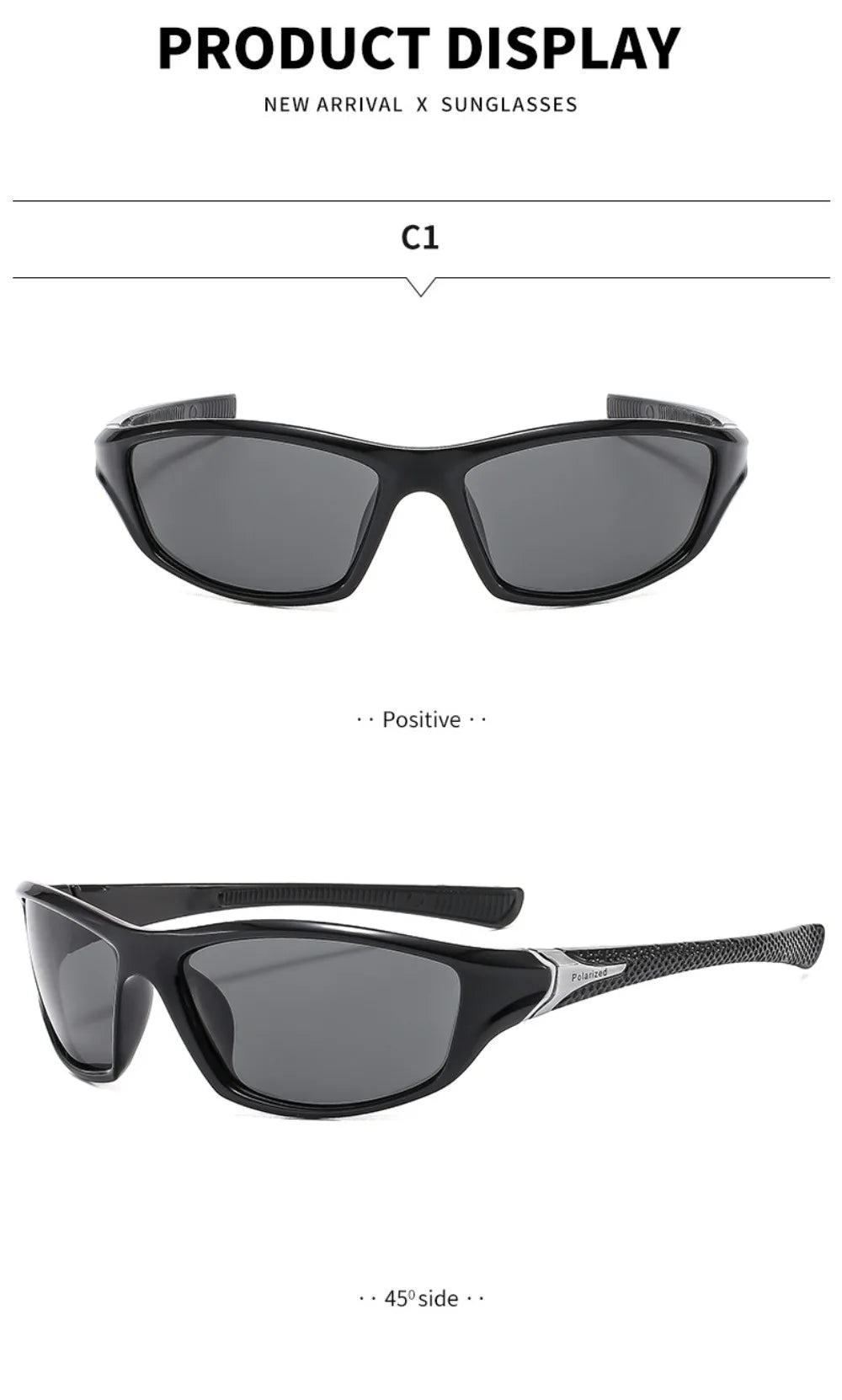 Fashion Sports Polarized Sunglasses, Men Women Fishing Hiking, Running, Cycling Mountaineering, Sport Man Sun Glasses UV400 Eyewear