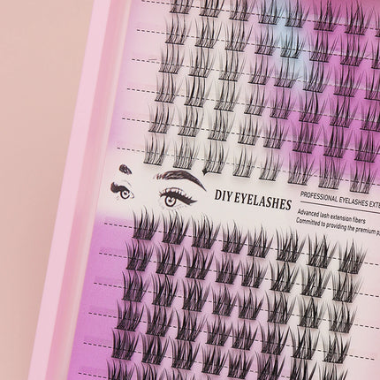 96 Cluster Mixed Natural Extension False Eyelash Party Travel Daily Work Meeting Natural False Eyelash Comfortable Wear