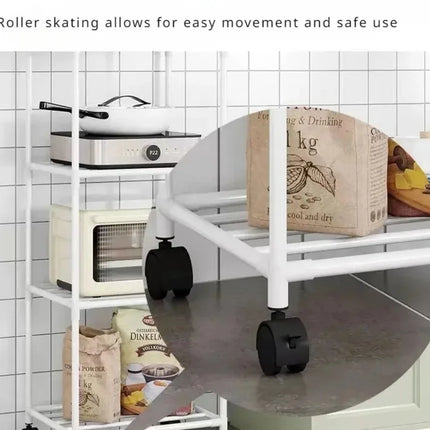 Multi-Layer Kitchen Rack Household Microwave Stove Shelf Multi Scene Bathroom Living Room Shelf Pantry Closet Kitchen Organizer