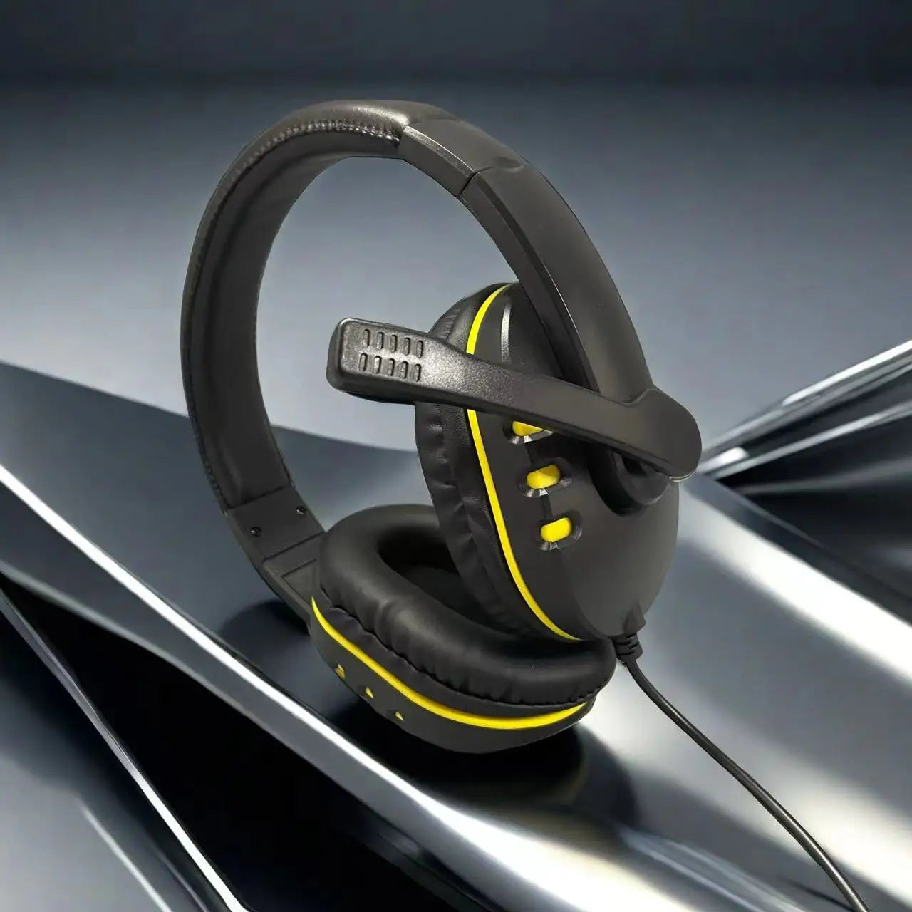 7260 Wired Headphones with, Microphone，Suitable for work, meetings、Study Recording、Entertainment Games，Compatible：PS4/PS5/Xbox One