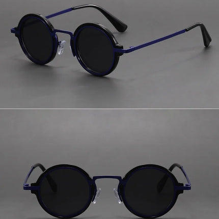 Men Vintage Steampunk Sunglases Women 2025 Luxury Design Metal Round Frame Sun Glasses Women Retro UV400 Shades Classic Eyewear