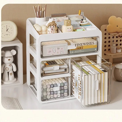 Drawer Desktop Organizer, Organizer Drawers, Desk Stationery Organizer, Multifunctional Dustproof Large Capacity Office Shelf