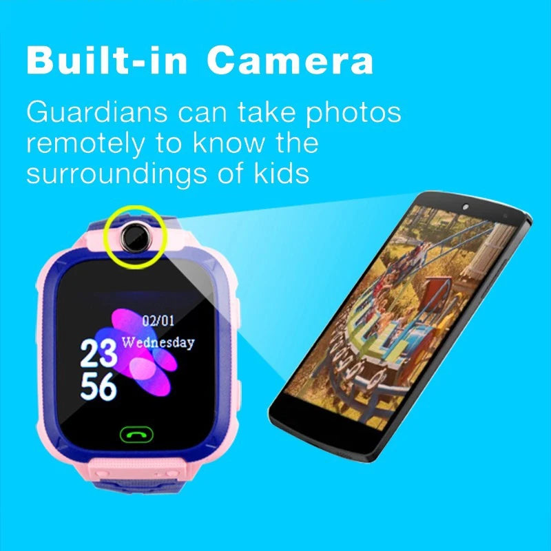 Smart Watch For Kids - Location, Camera, Video, Music, Games, Alarm, Calculator