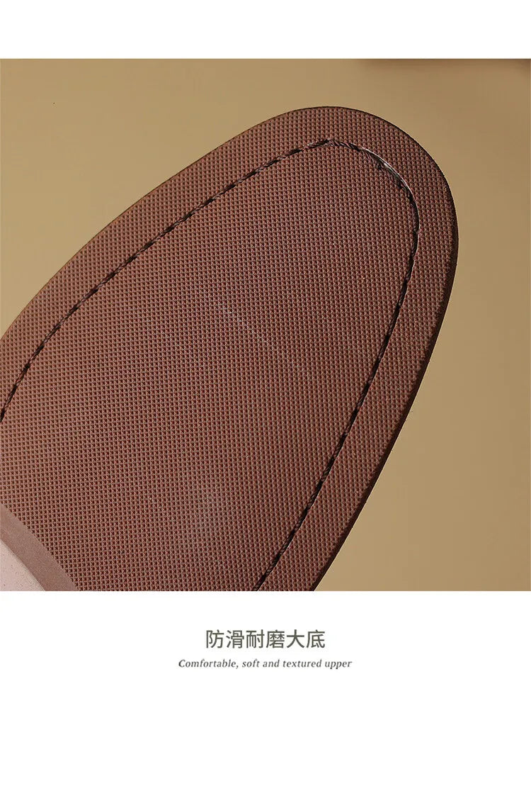 Women’s Kid Suede Slip-On Flats – Soft Sheepskin Insole | British Style Round-Toe Casual Boat Shoes