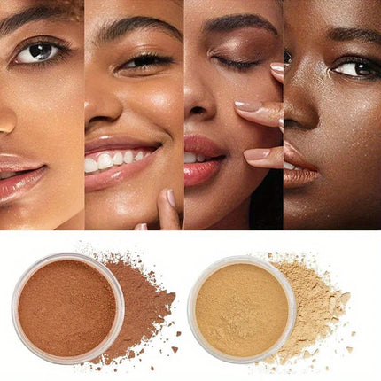 Collage of faces with close-ups of skin and makeup products.