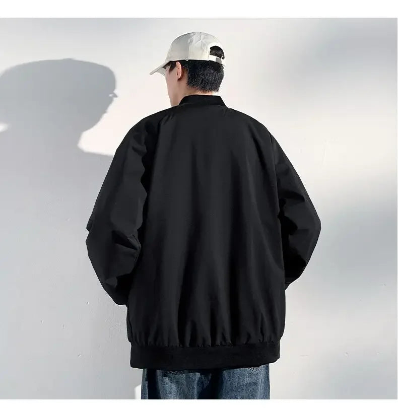 Men’s Casual Zipper Jacket – Spring & Autumn Lightweight Coat