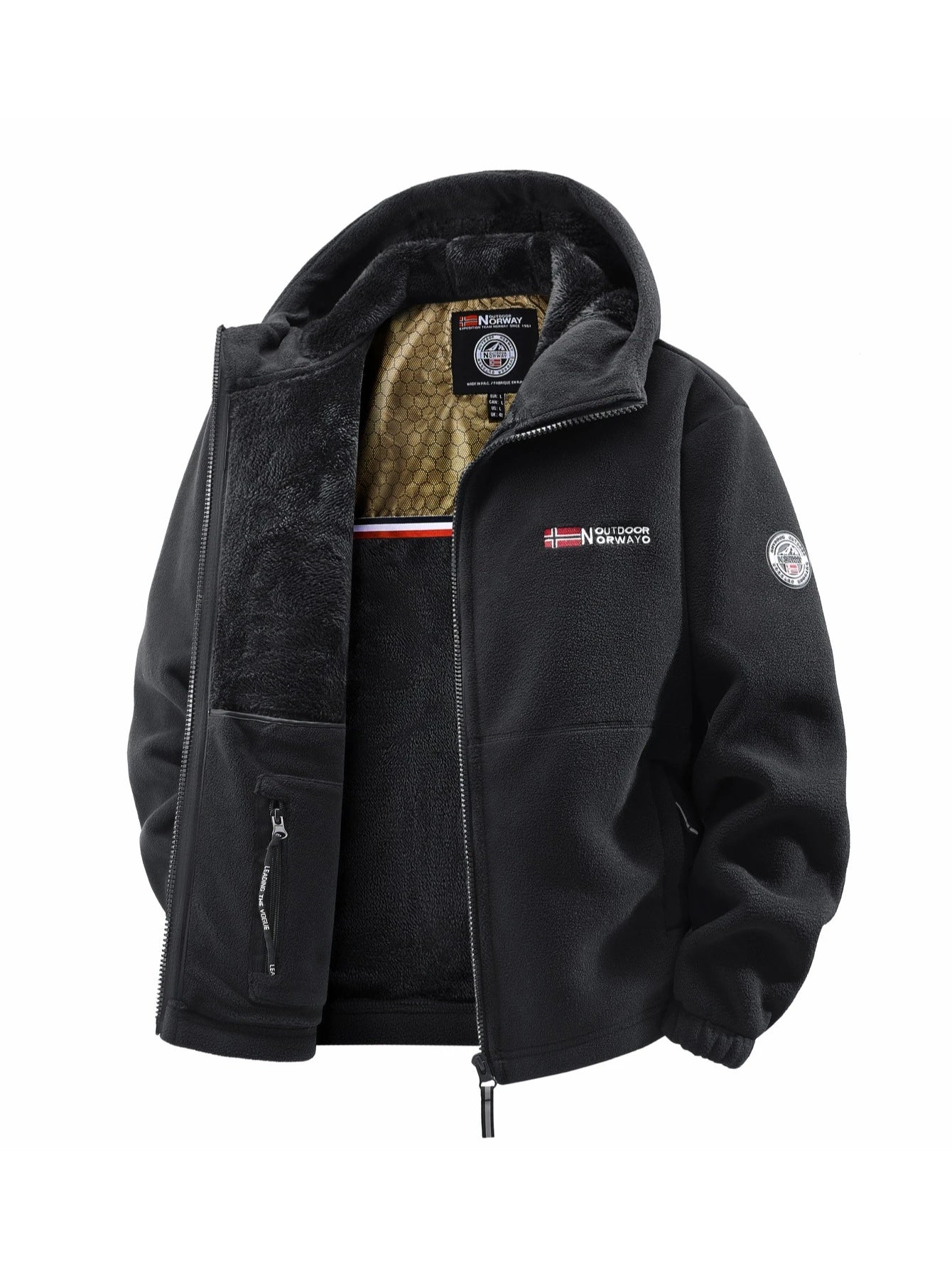 Men’s Casual Polyester Jacket – Shopping & Daily Wear, Four Seasons Outerwear