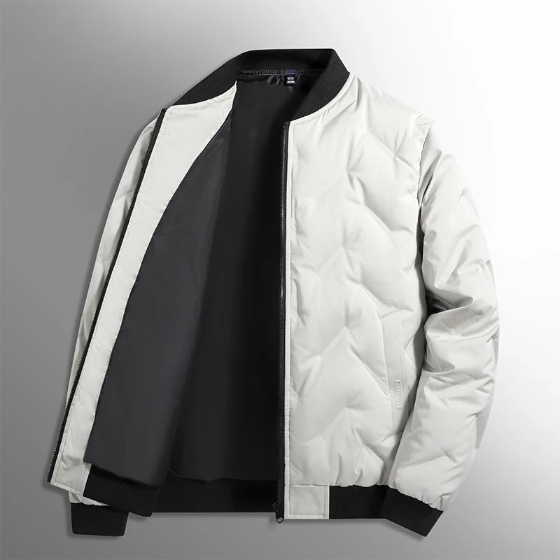 Velvique Men’s Casual Polyester Jacket – Autumn & Winter Outerwear for Trips