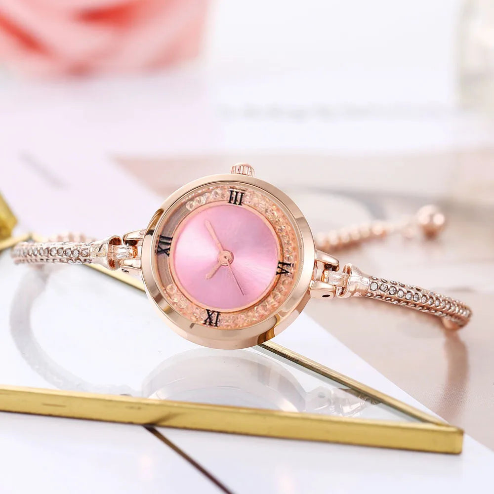 Fashion Women's Steel Belt Bracelet, Watch Quartz Watch, Luxury Small Dial Women Watches