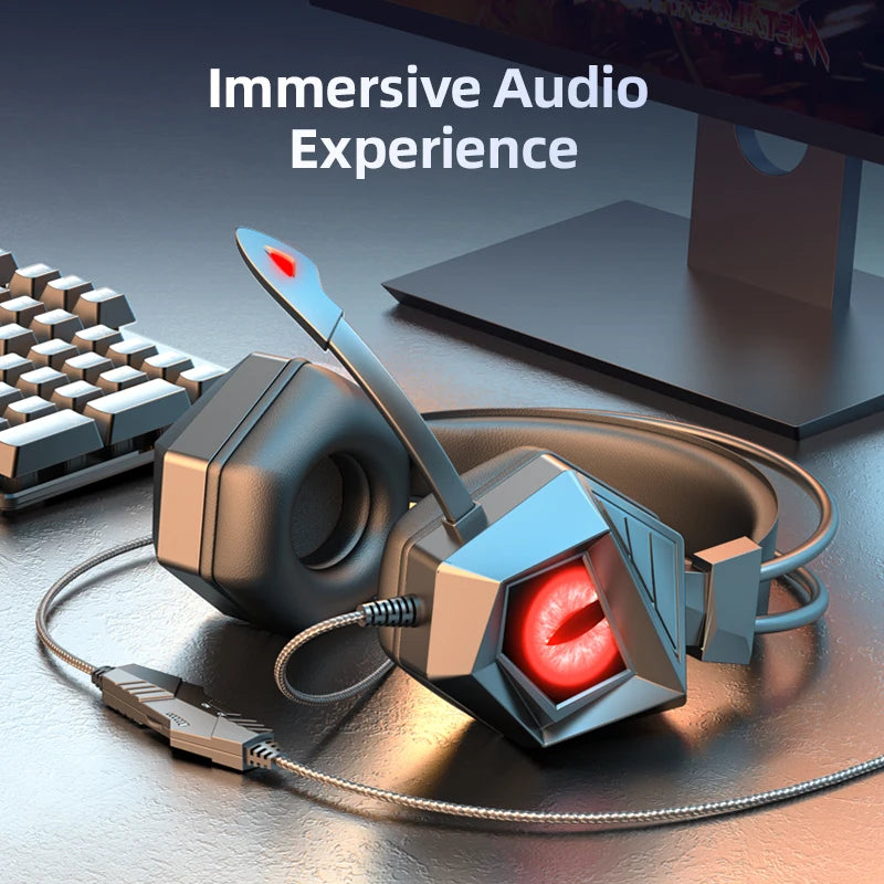 Headphones 3.5mm Wired Gaming, Headset Earphones Music For PS4, Play Station 4 Game PC Chat, computer With Microphone