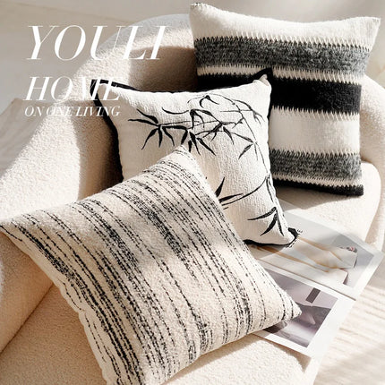 Luxury Nordic Pillow Covers Soft Fabric Modern Minimalist Design For Bed Living Room Decor Light Home Textile Accessories Clean