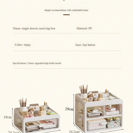 Drawer Desktop Organizer, Organizer Drawers, Desk Stationery Organizer, Multifunctional Dustproof Large Capacity Office Shelf