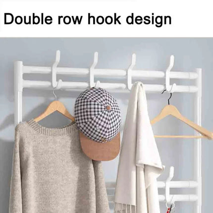 Multi-Layer Shoe and Hat Rack Household Multifunctional Shoes Racks Floor Standing Dormitory Floor Standing Sneaker Coat Cabinet