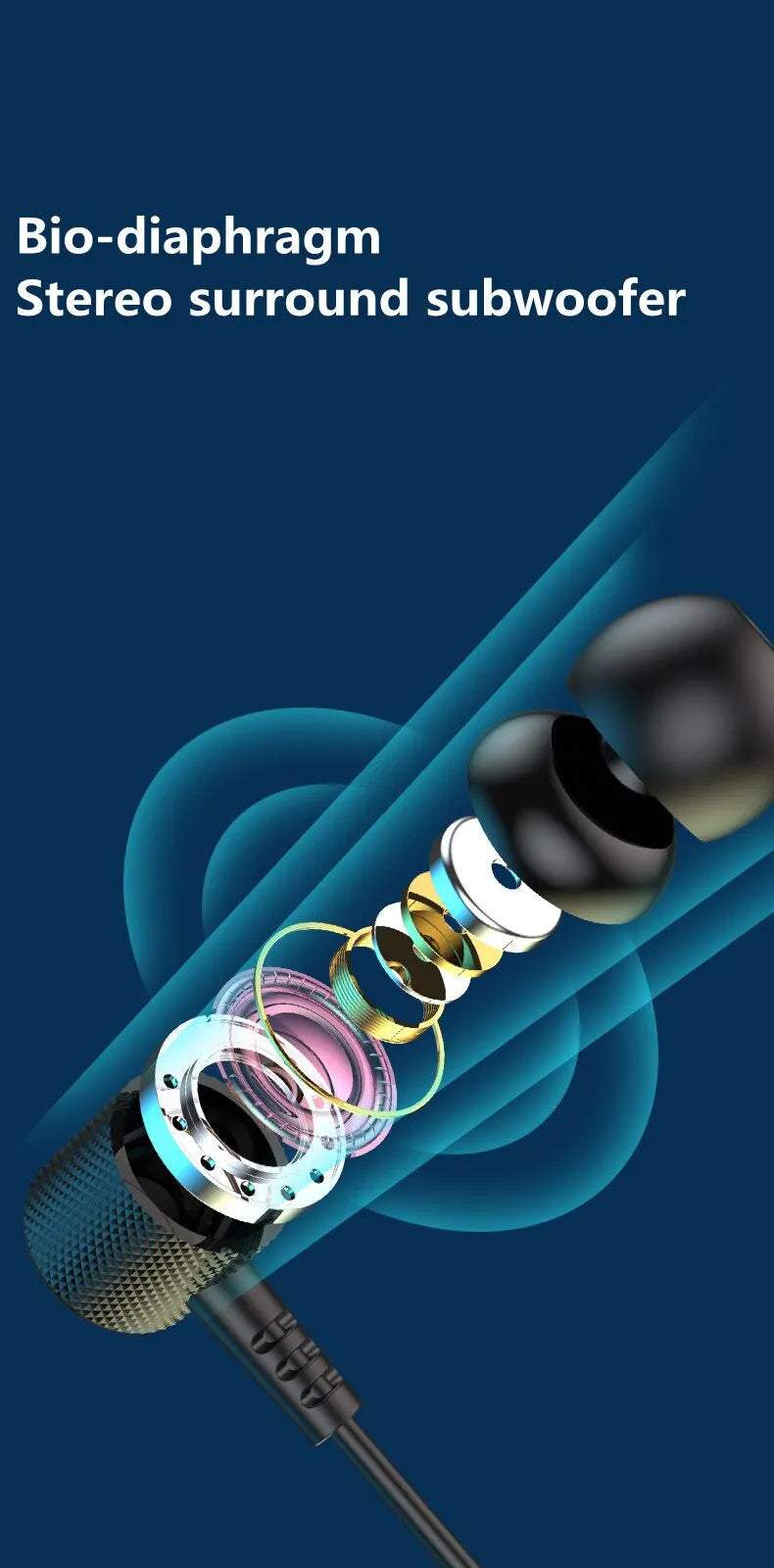 Wireless Headphones Bluetooth 5.0, Neckband Earphones Silicone Hifi, 9D Stereo Sports Headset Halter, Waterproof Magnetic Earbuds