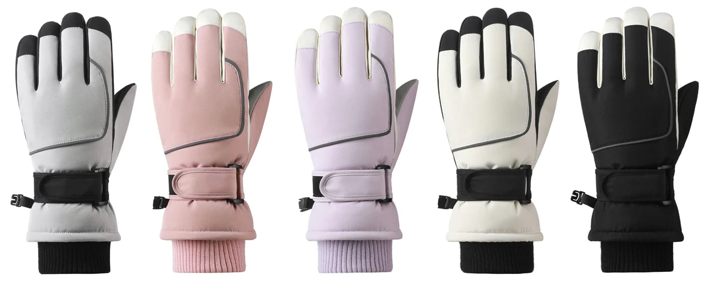 Malowgas Ski Gloves – Waterproof, Windproof, Touchscreen Winter Gloves for Men, Women & Youth