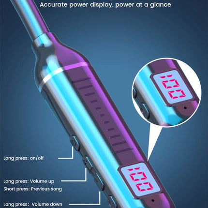 Wireless Earphones 5.3 Neckband Headphones Gaming LED Display Stereo Sports Headset Halter Waterproof Magnetic Earbuds