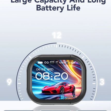 【HTC NE20】Bluetooth V6.0 Earphones AI Translator Earbuds OWS LCD Touch Screen Sport Wireless Headphones HD Stereo Sound Longlife