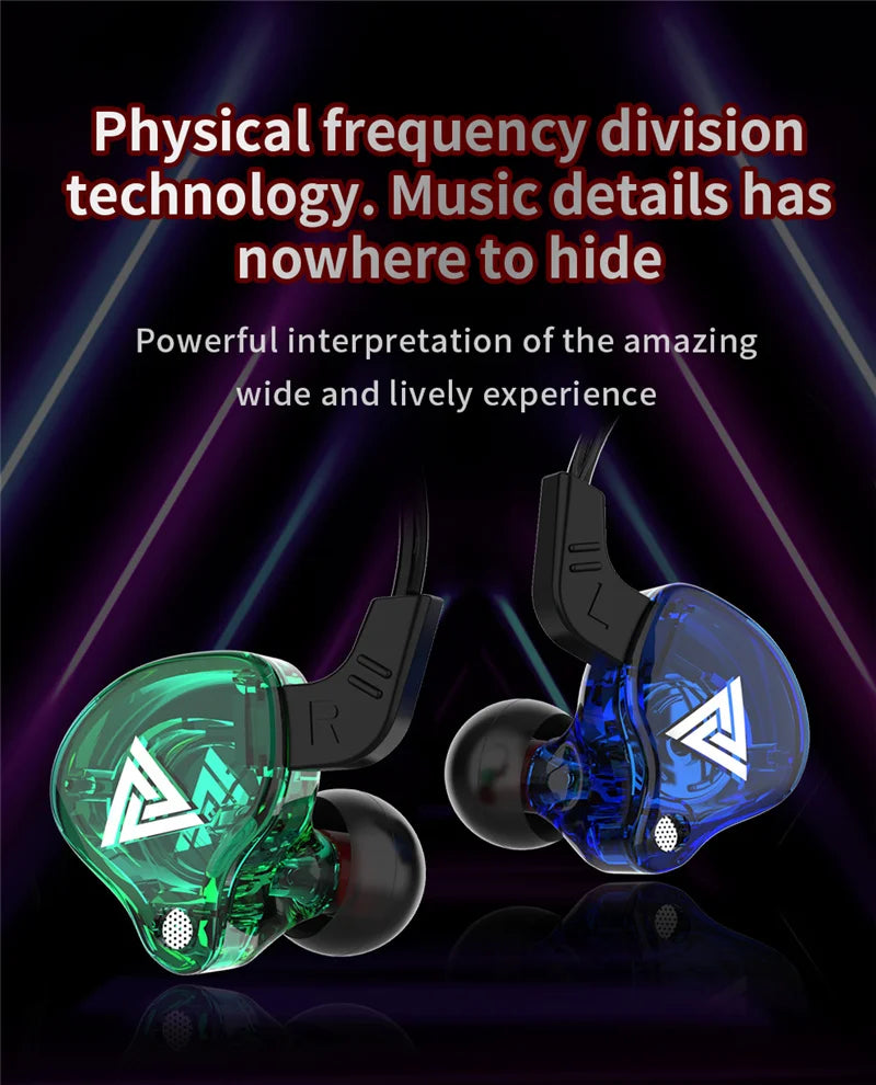 Sports Earphone InEar DrivebyWire with Microphone Extra Bass Cellphone Headset Magic Sound