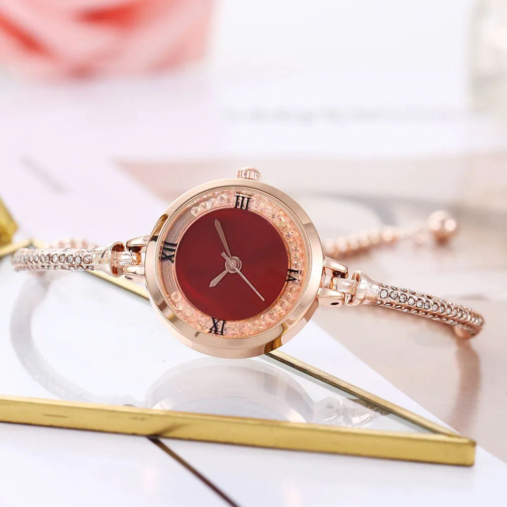 Fashion Women's Steel Belt Bracelet, Watch Quartz Watch, Luxury Small Dial Women Watches