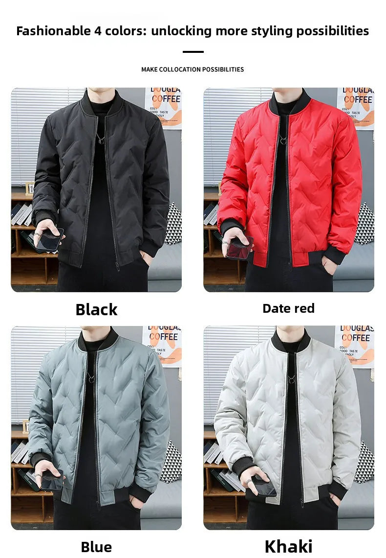 Velvique Men’s Casual Polyester Jacket – Autumn & Winter Outerwear for Trips