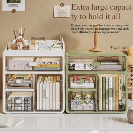 Drawer Desktop Organizer, Organizer Drawers, Desk Stationery Organizer, Multifunctional Dustproof Large Capacity Office Shelf