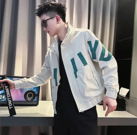 Men’s Safari Style Jacket – Autumn/Winter 2024, Stand Collar Zipper