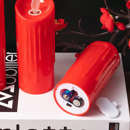 Red Flameless Shake Led Candles Light Swing light Led Battery Power Candles Lamp Electronic Led Lamp Halloween Home Decor