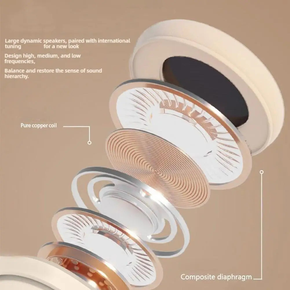 Head-mounted Wireless Bluetooth Headphones Wireless Comfort Heavy Bass Earphones Stereo Sport Gaming Long Battery Earphones