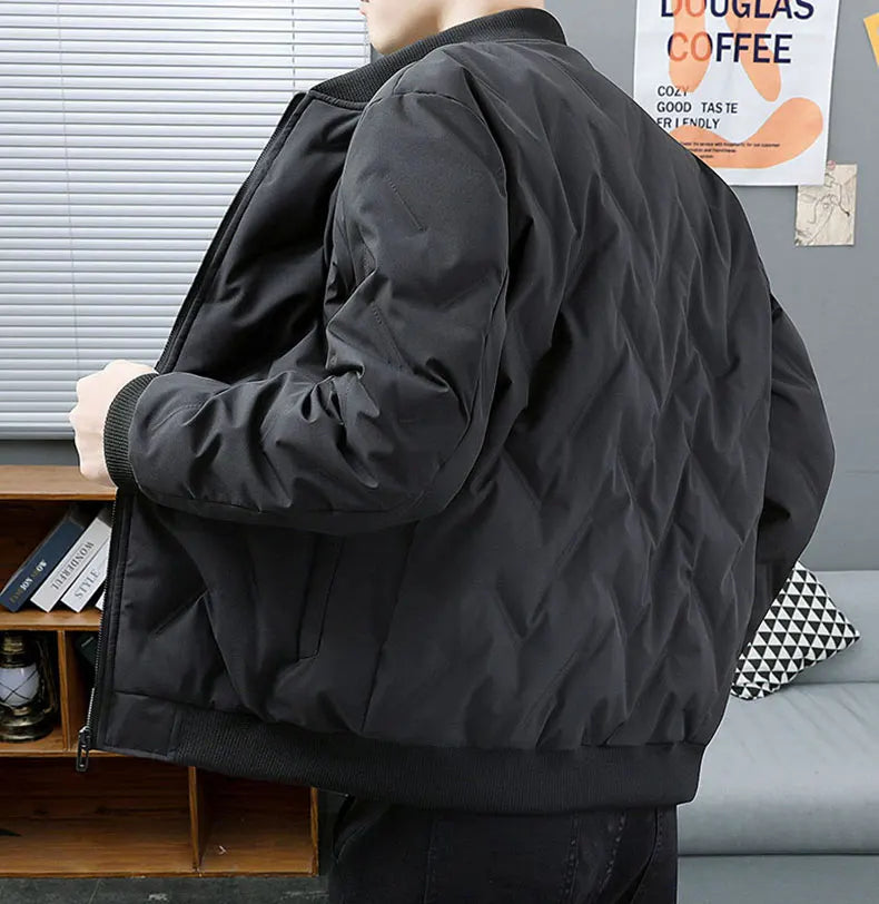 Velvique Men’s Casual Polyester Jacket – Autumn & Winter Outerwear for Trips