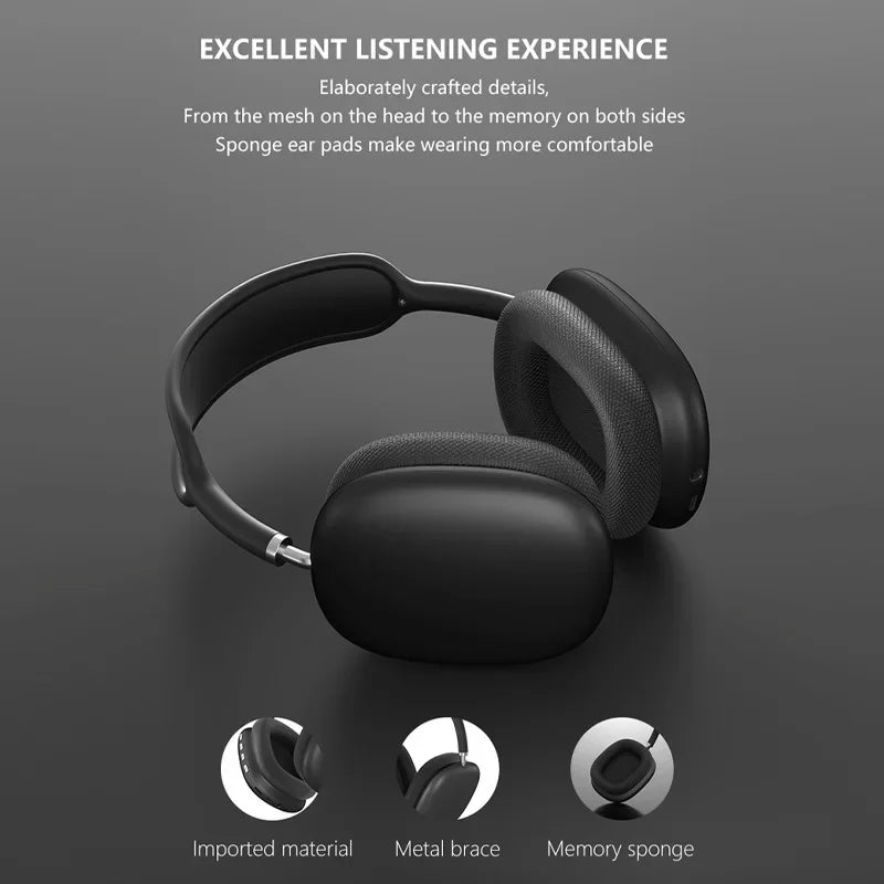 Newest Headphone Wireless, Bluetooth Headset With Mic Noise, Cancelling Headsets Stereo Sound, Earphone Sports Gaming, Headphones