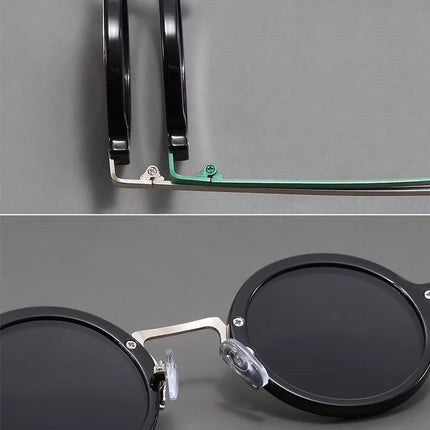Men Vintage Steampunk Sunglases Women 2025 Luxury Design Metal Round Frame Sun Glasses Women Retro UV400 Shades Classic Eyewear