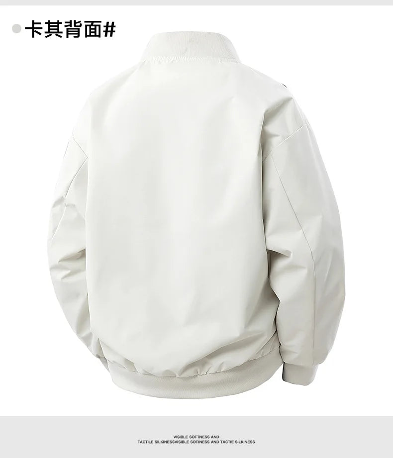 Men’s Casual Autumn & Winter Jacket – Zipper Coat with Pockets