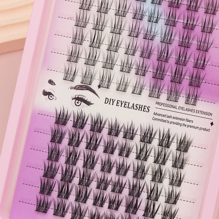 96 Cluster Mixed Natural Extension False Eyelash Party Travel Daily Work Meeting Natural False Eyelash Comfortable Wear
