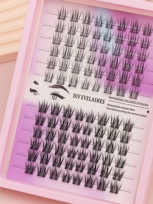 96 Cluster Mixed Natural Extension False Eyelash Party Travel Daily Work Meeting Natural False Eyelash Comfortable Wear