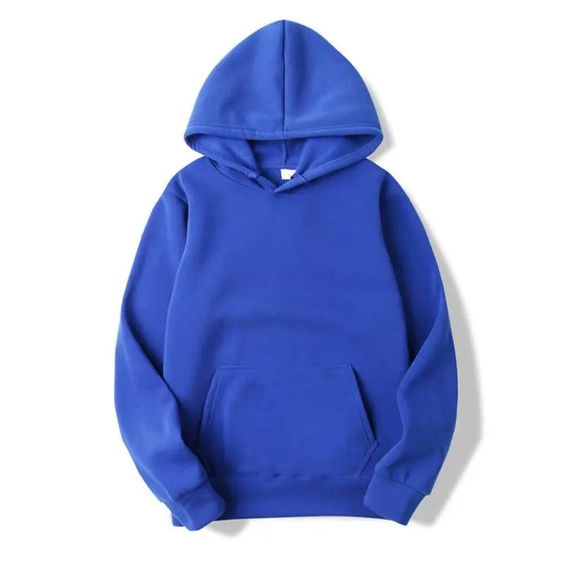 Unisex Solid-Color Hooded Sweatshirt