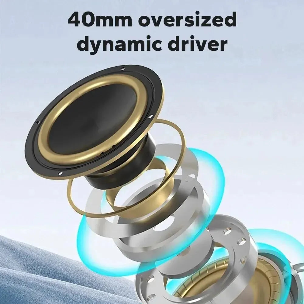 Newest Headphone Wireless, Bluetooth Headset With Mic Noise, Cancelling Headsets Stereo Sound, Earphone Sports Gaming, Headphones