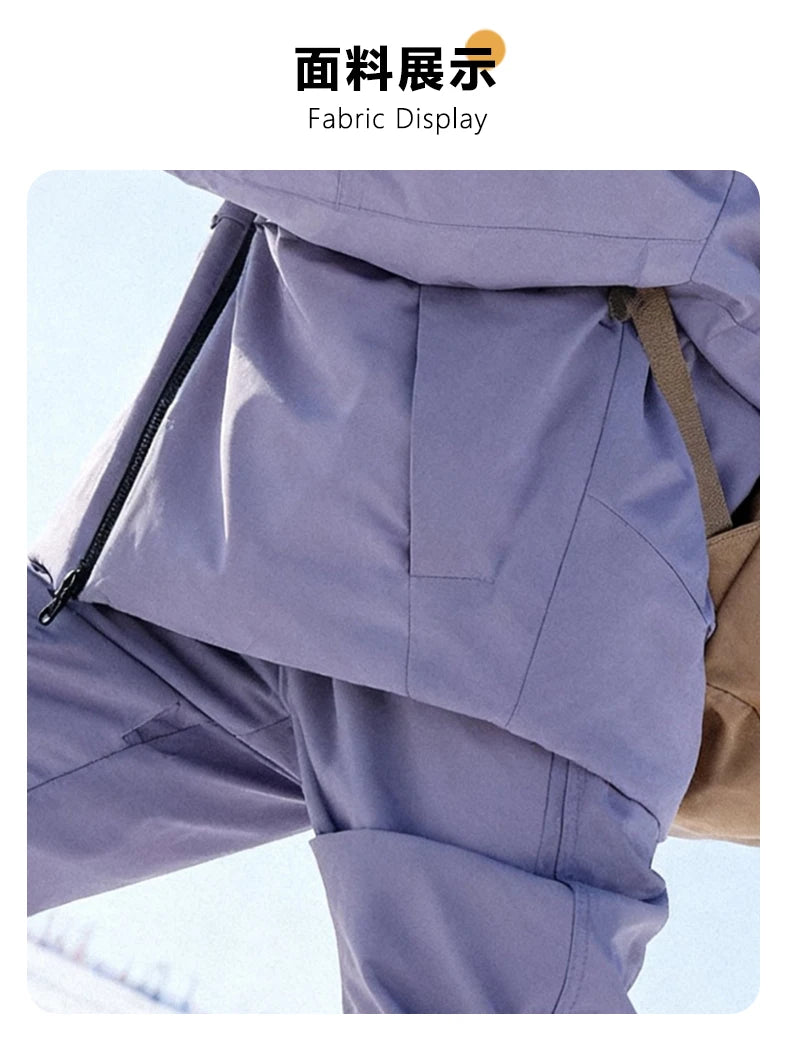 Children's Skiing Wear,Top+Bottom Winter Boys Snowboarding Suit,Girls Ski Suits,Windproof Waterproof Kids Ski Jacket Snow Pants