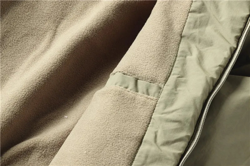 GOYN Men’s Fleece-Lined Casual Jacket – Autumn & Winter Outerwear with Detachable Hood