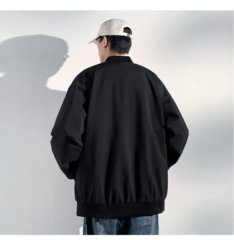 Men’s Casual Zipper Jacket – Spring & Autumn Lightweight Coat