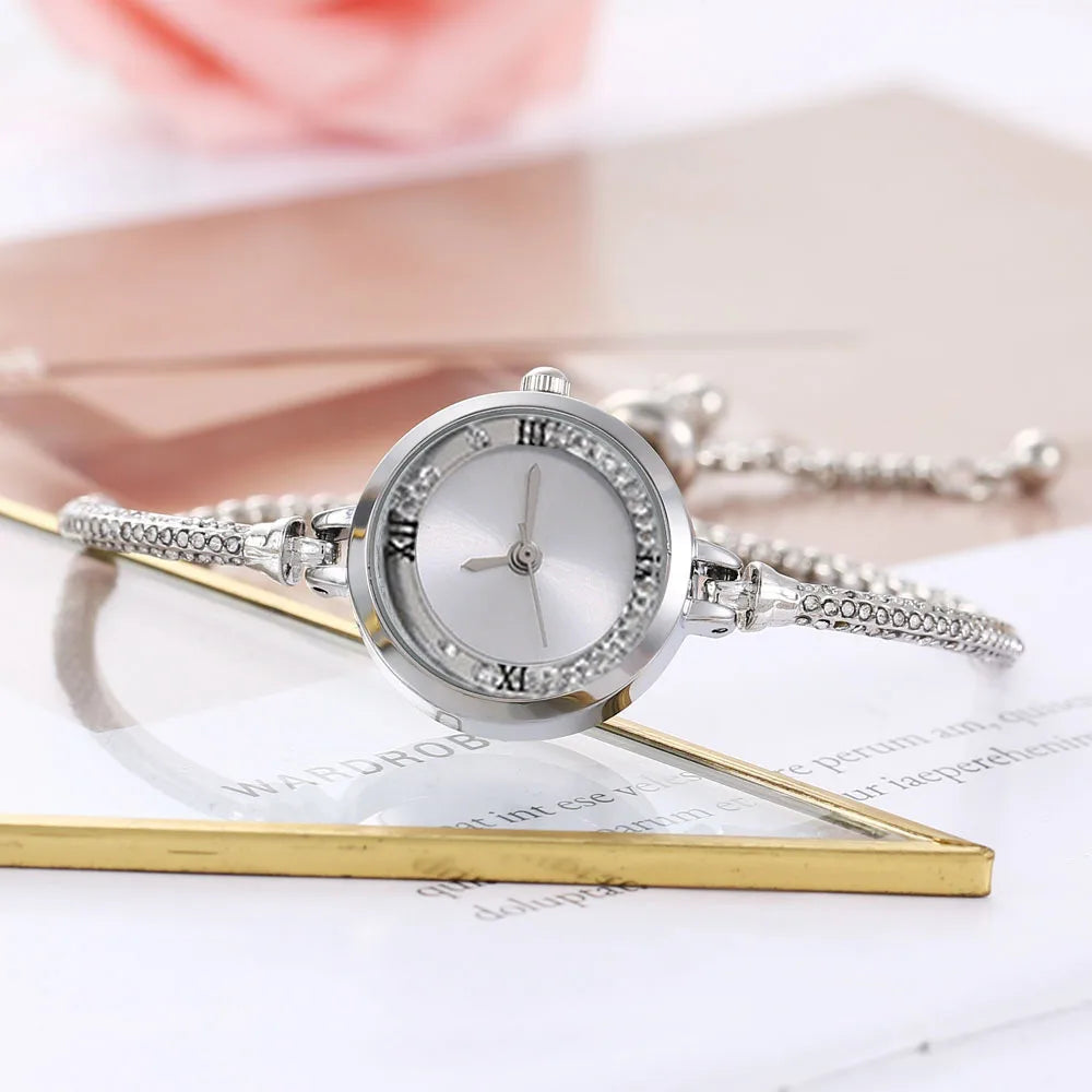 Fashion Women's Steel Belt Bracelet, Watch Quartz Watch, Luxury Small Dial Women Watches