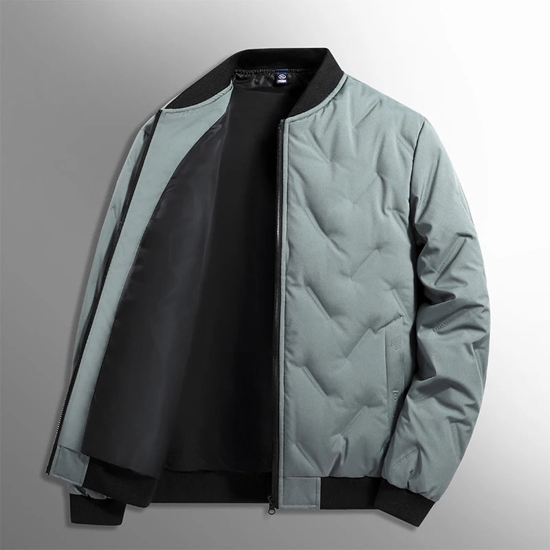 Velvique Men’s Casual Polyester Jacket – Autumn & Winter Outerwear for Trips