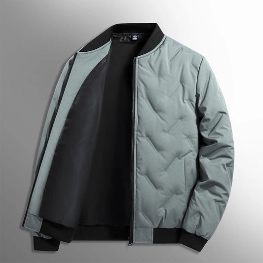 Velvique Men’s Casual Polyester Jacket – Autumn & Winter Outerwear for Trips